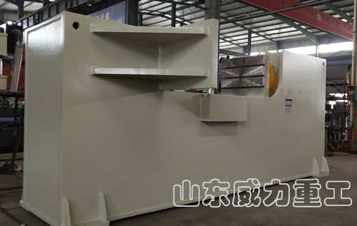 400噸單臂臥式液壓機側視圖